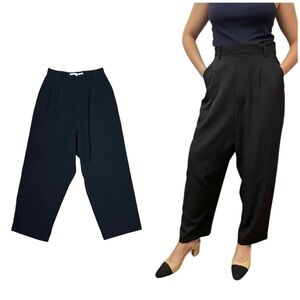 Hache Black Drop Crotch Trouser Pants